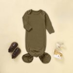 Long Sleeve Knotted Sleeping Gown - Image 5