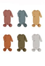 Long Sleeve Knotted Sleeping Gown - Image 2