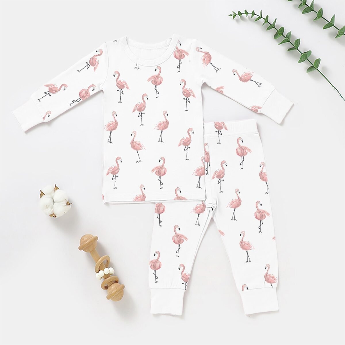 Long sleeve 2 piece bamboo pajama set - image 2