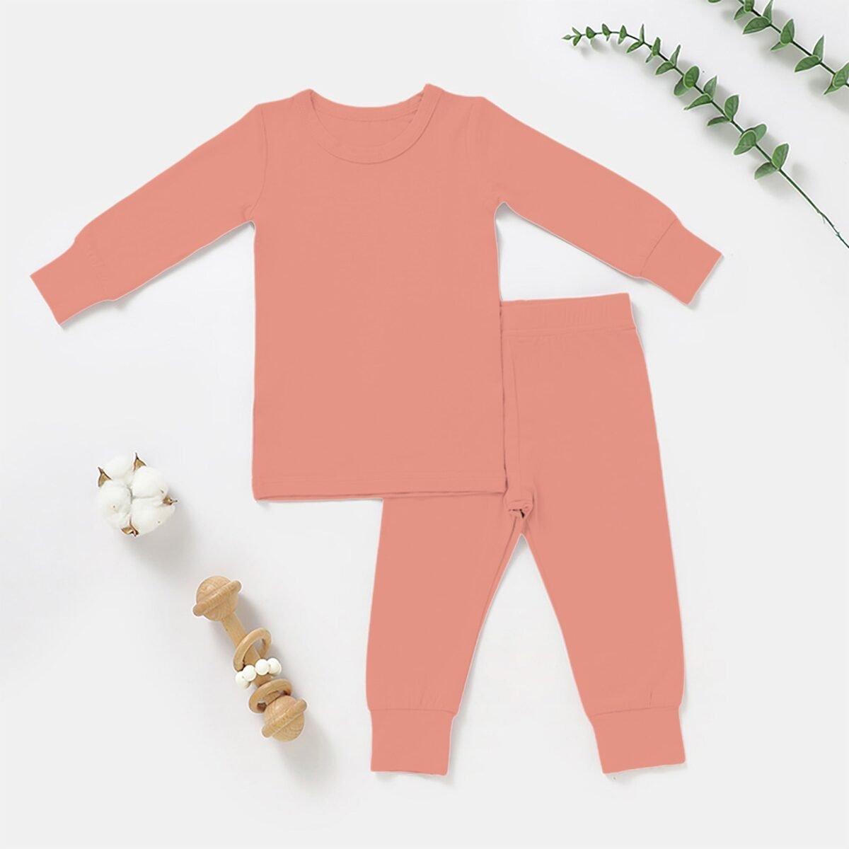 Long sleeve 2 piece bamboo pajama set - image 3