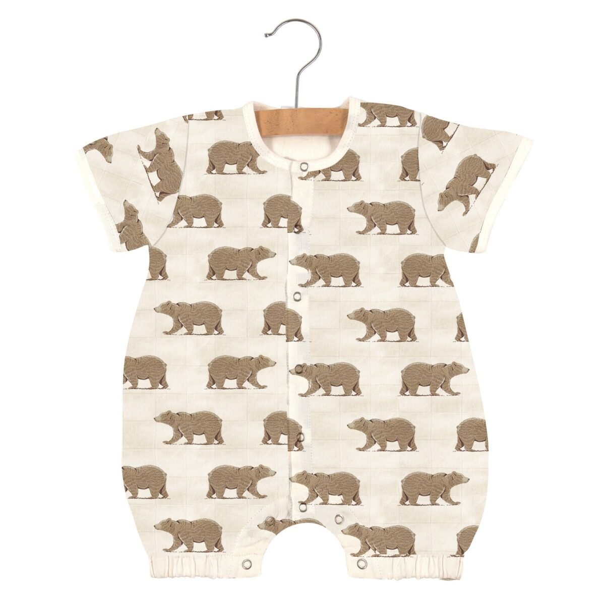 Goodnight bear bamboo newcastle mini romper - image 1