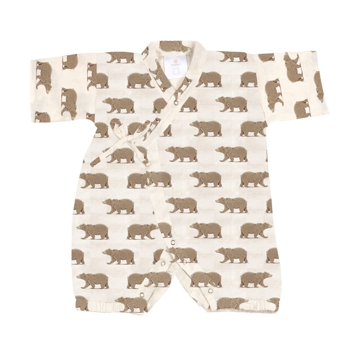 Goodnight bear bamboo newcastle mini kimono jumpsuit | cloudybébé baby product