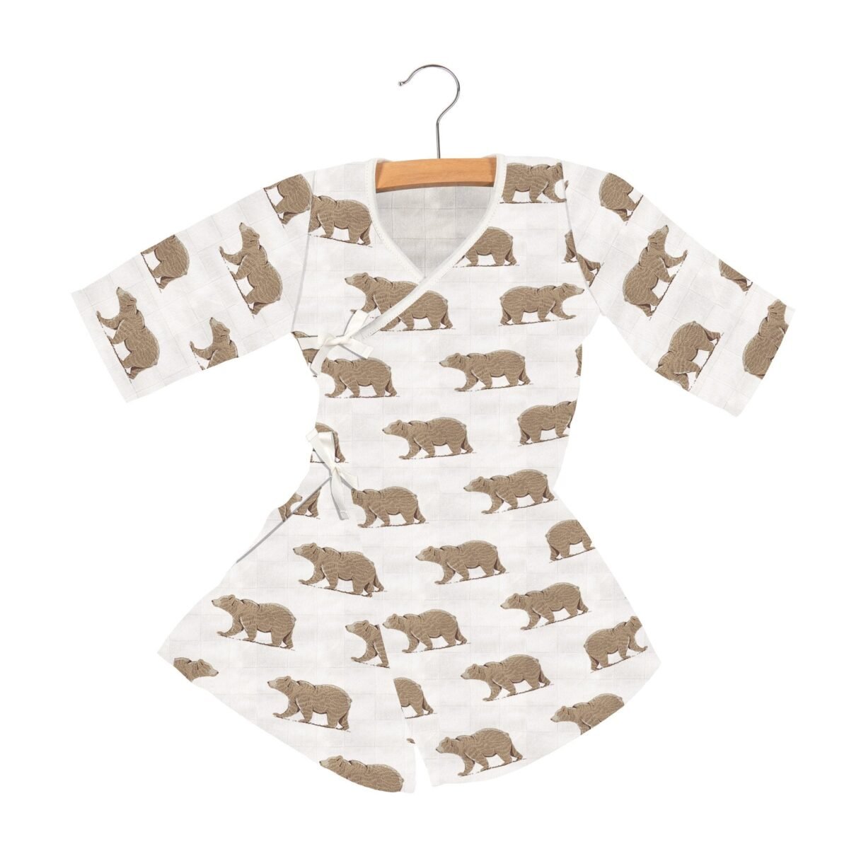 Goodnight bear bamboo newcastle mini robe - image 1