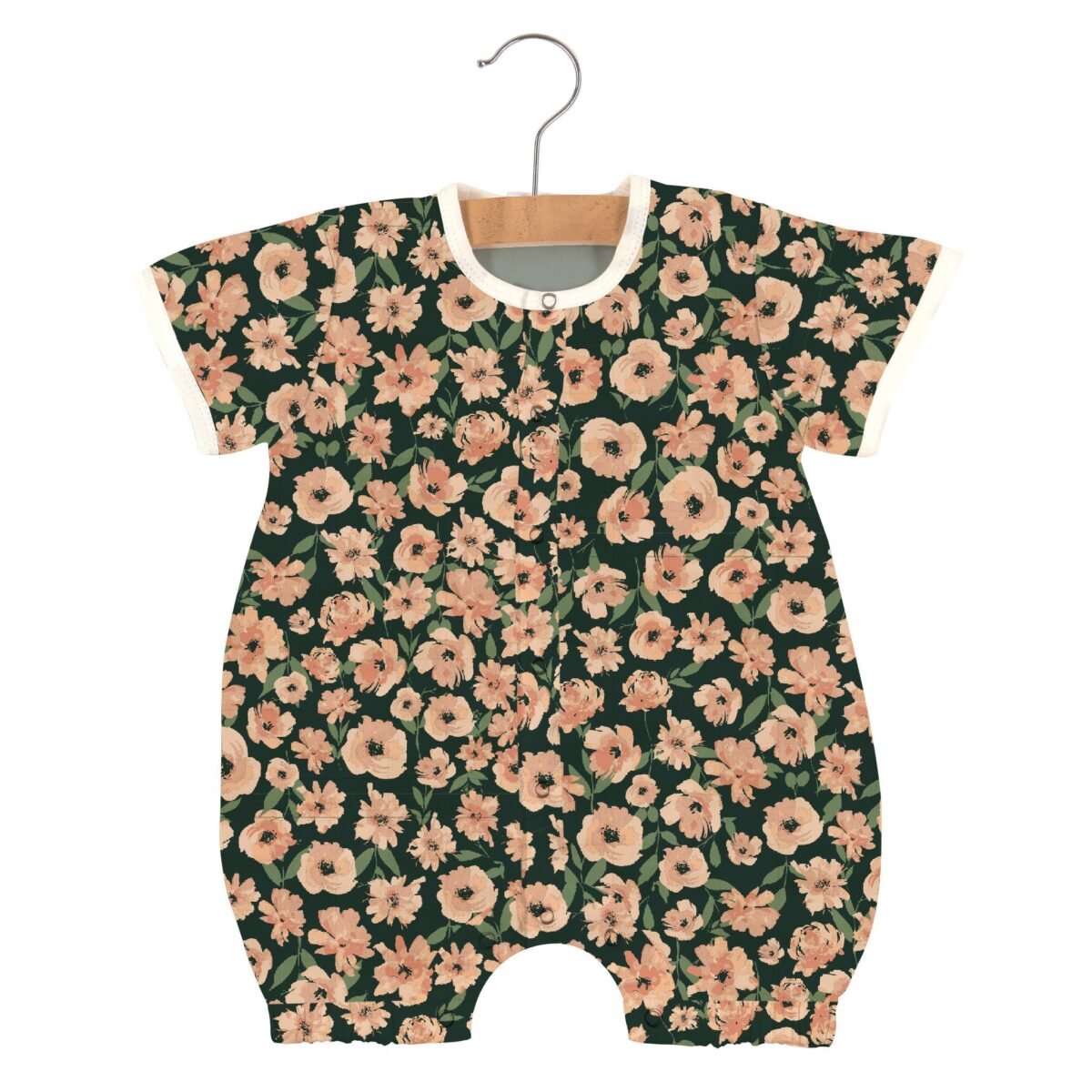 Canyon sunset flowers bamboo newcastle mini romper - image 1