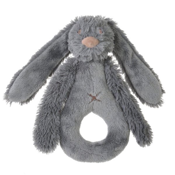 Deep Grey Rabbit Richie Rattle by Happy Horse