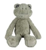 Happy Horse Cuddle Buddy Frog Plush Toy, soft and adorable for kids and cuddling.
