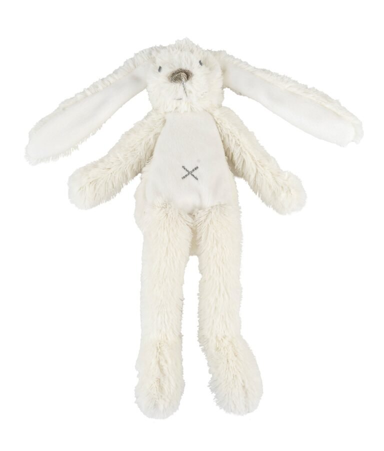 "Luxurious Ivory Rabbit Plush by Happy Horse - A perfect snuggle-sized companion for babies, this plush toy is a must-have for playtime. Ideal for children who love cuddly companions. #plushtoys"