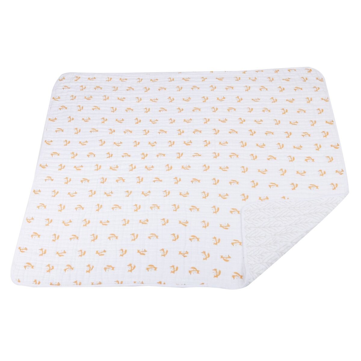 Fancy fox and forrest arrow cotton muslin newcastle blanket | cloudybébé baby product