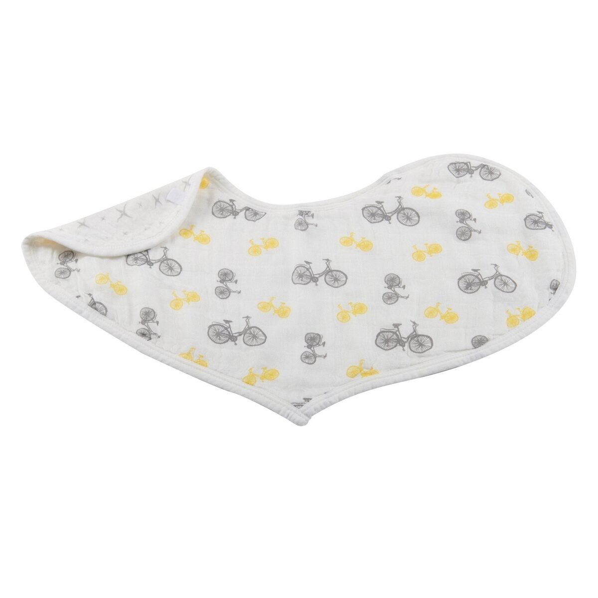 Traveler bamboo heart bibs 2pk | cloudybébé baby product