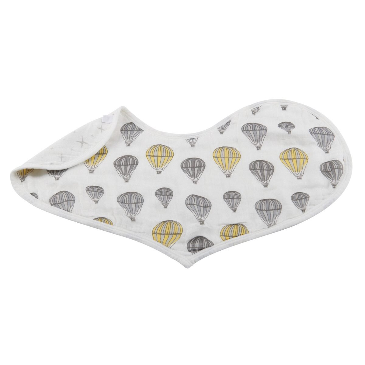 Traveler bamboo heart bibs 2pk | cloudybébé baby product