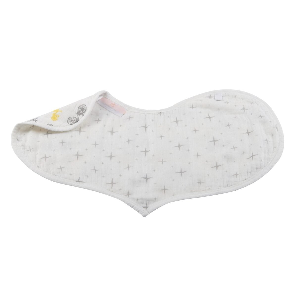 Traveler bamboo heart bibs 2pk | cloudybébé baby product
