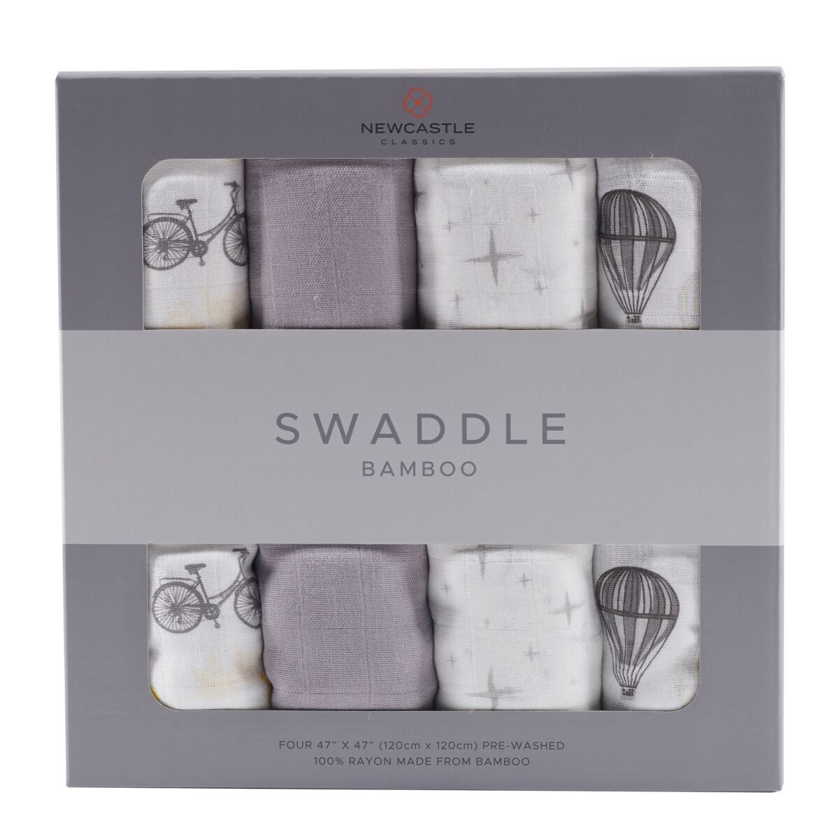 Traveler bamboo muslin swaddle 4pk | cloudybébé baby product