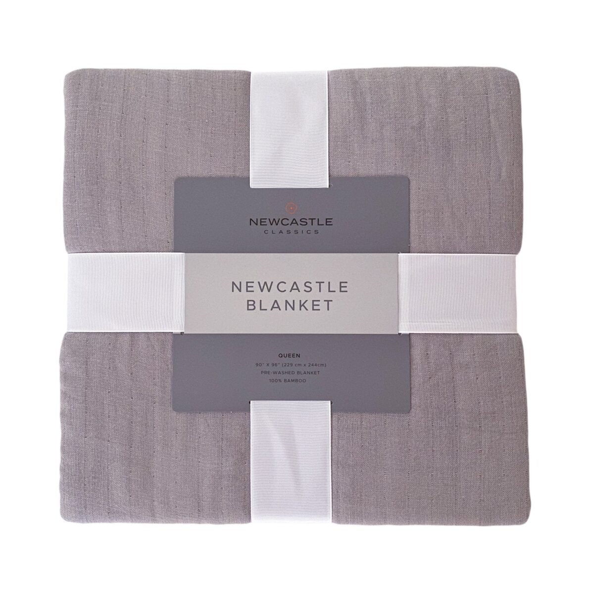 Newcastle grey oversized king luxury bamboo bed blanket | cloudybébé baby product
