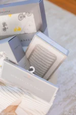 Deluxe Bamboo Baby Gift Set featuring eco-friendly items for newborns.