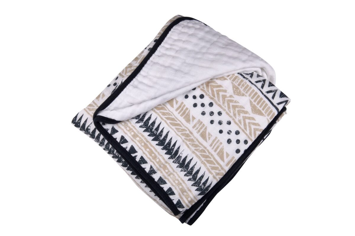 Pyramid cotton muslin newcastle blanket | cloudybébé baby product