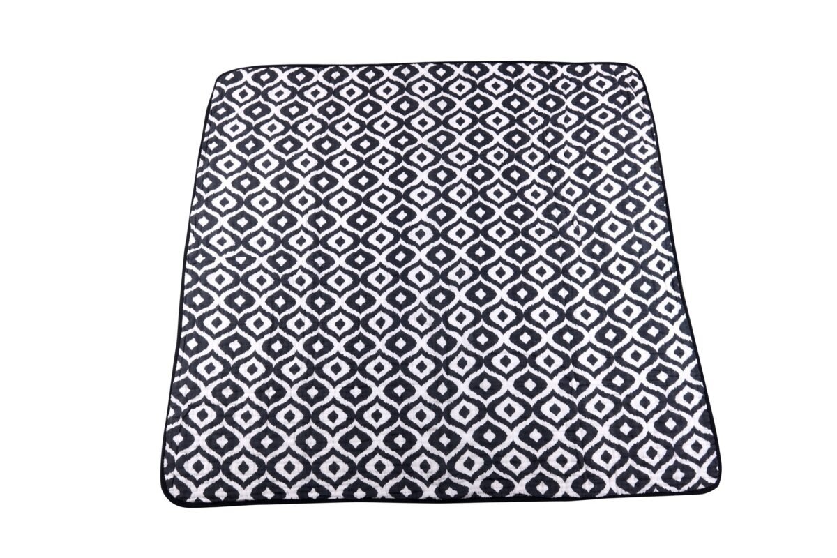 Moroccan blue cotton muslin newcastle blanket | cloudybébé baby product