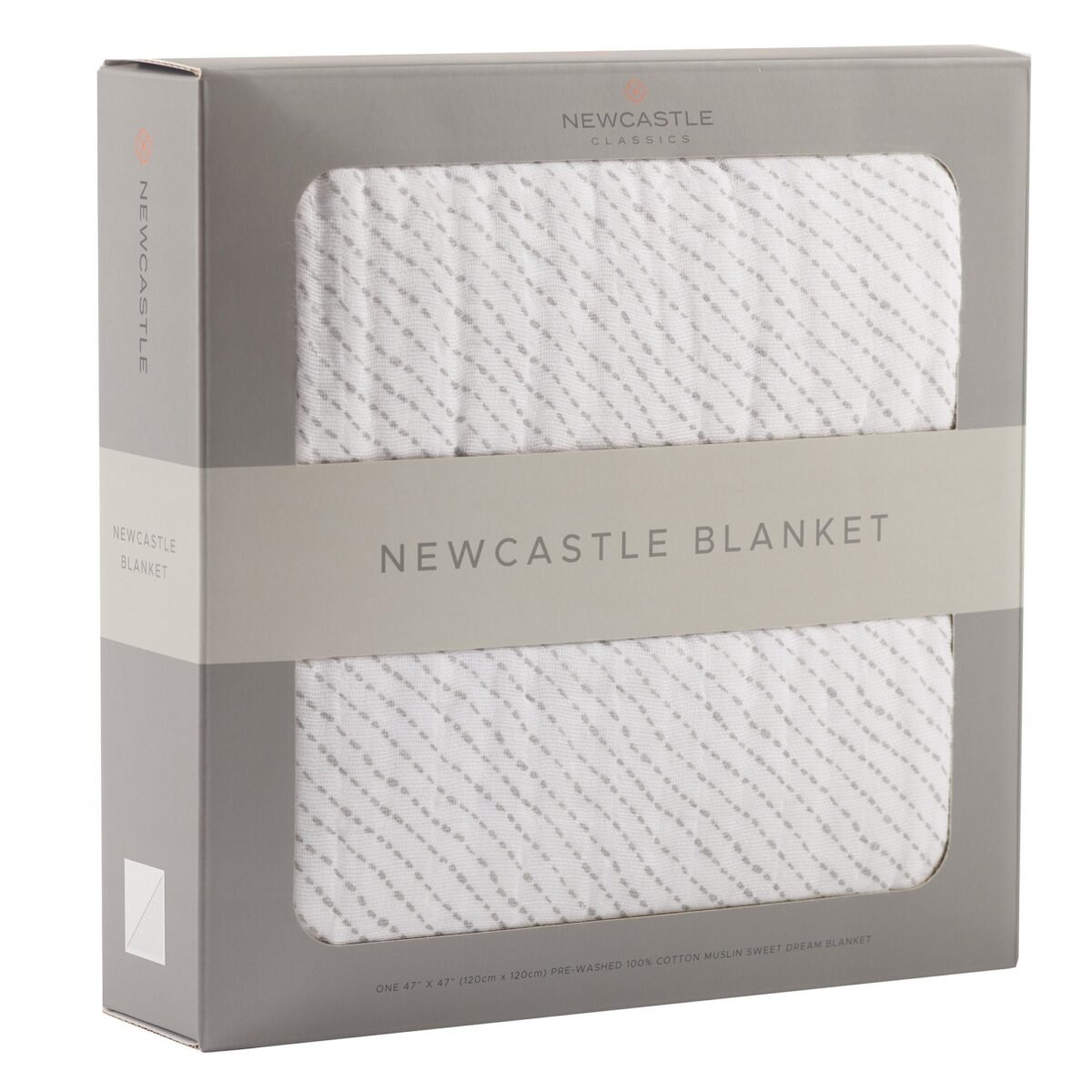 "luxuriously soft spotted wave cotton muslin blanket offers cozy comfort for newborns. This stylish baby blanket features a spotted wave design, ensuring both warmth and style. "