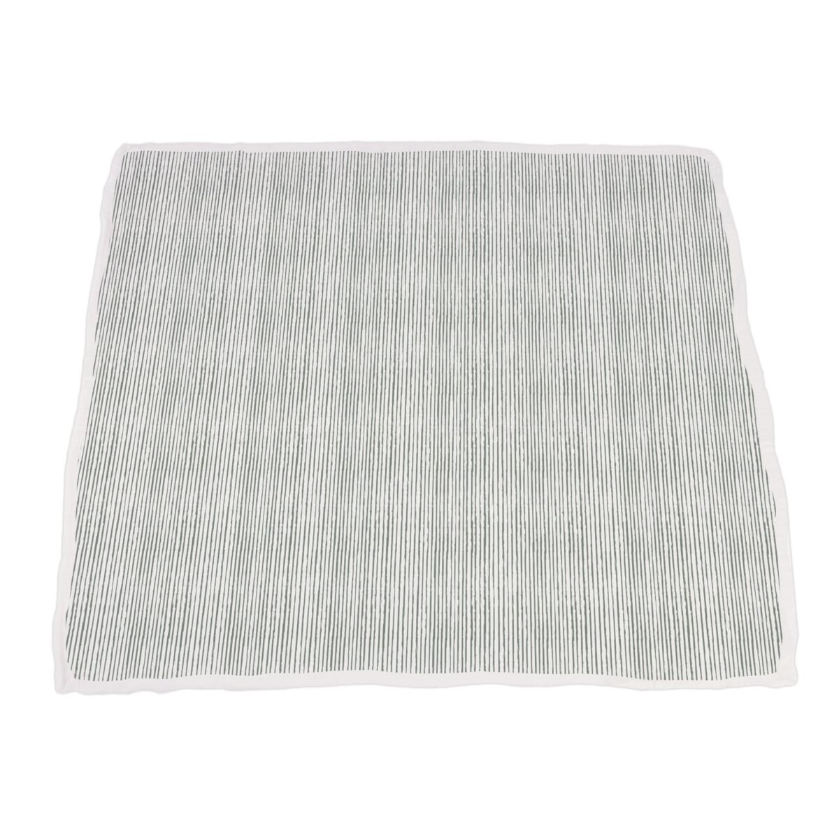 Sunflower farm and sage green stripe newcastle blanket | cloudybébé baby product
