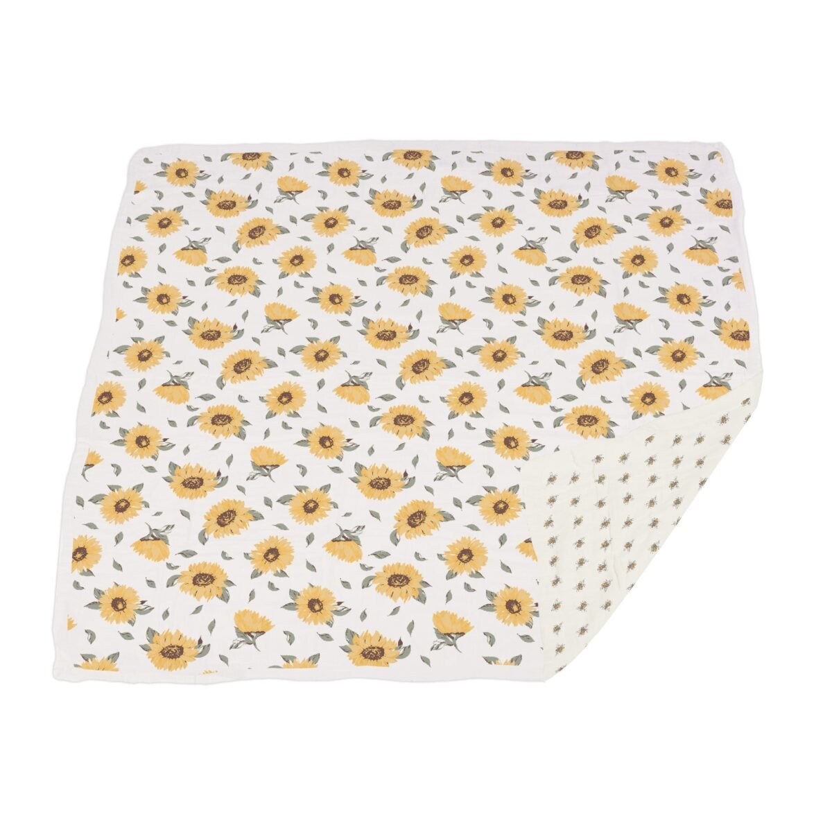 Sunflower farm and honey bee newcastle blanket | cloudybébé baby product