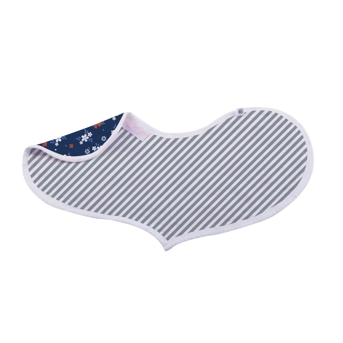 Blooms floral bamboo heart bib 2pk | cloudybébé baby product