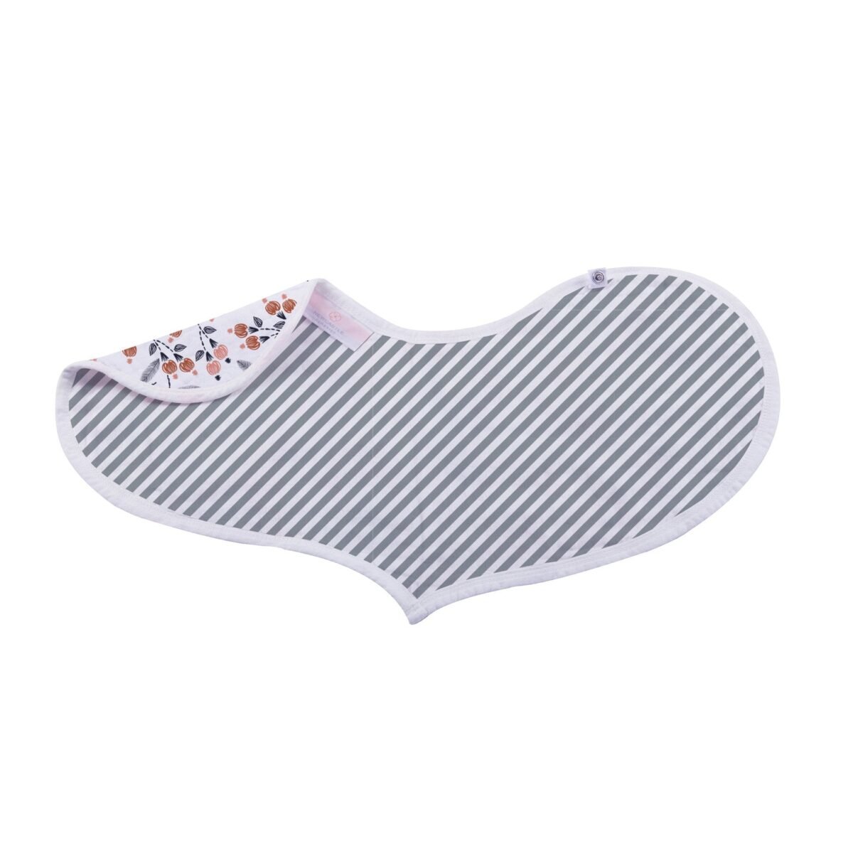 Blooms floral bamboo heart bib 2pk | cloudybébé baby product
