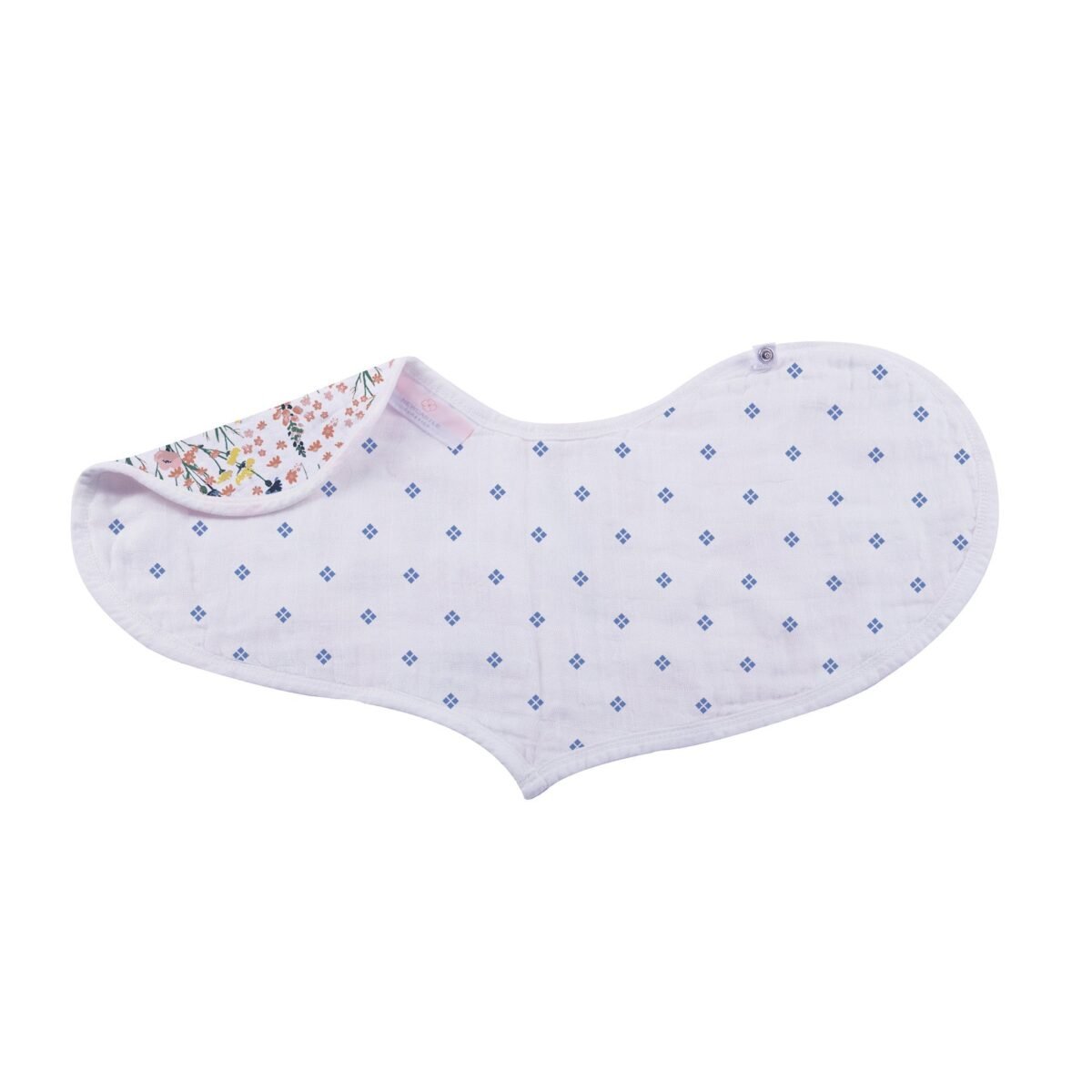 Wildflowers bamboo heart bib 2pk | cloudybébé baby product
