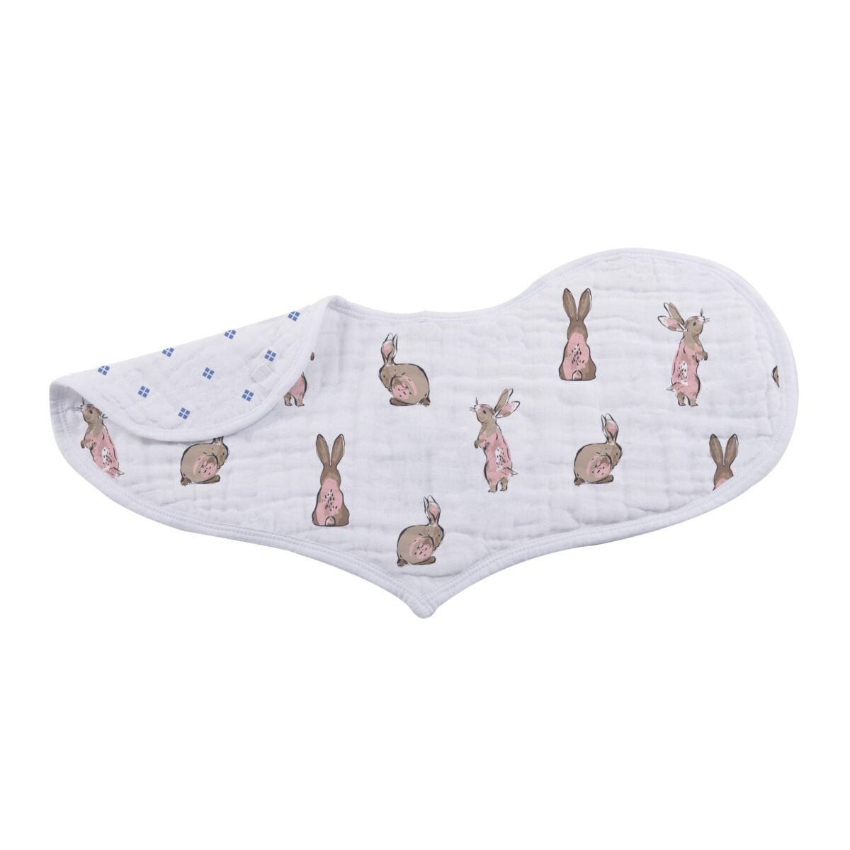 Wildflowers bamboo heart bib 2pk | cloudybébé baby product