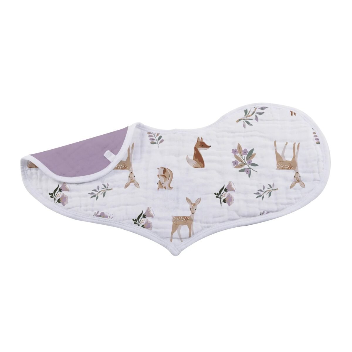 Mountain meadow cotton heart bibs | cloudybébé baby product