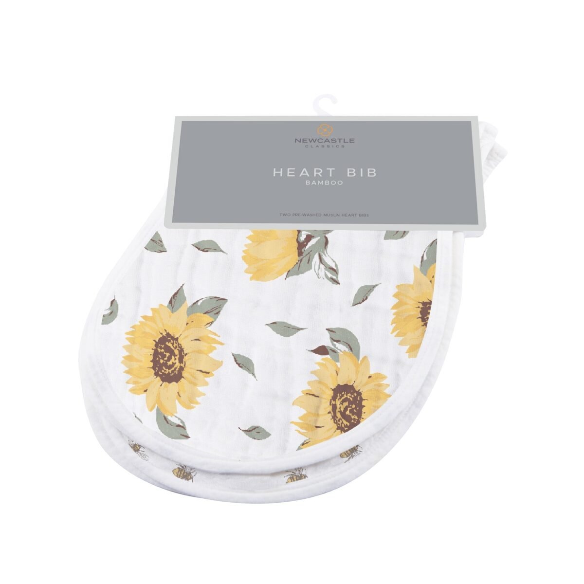 Sunrise to sunset heart bibs | cloudybébé baby product