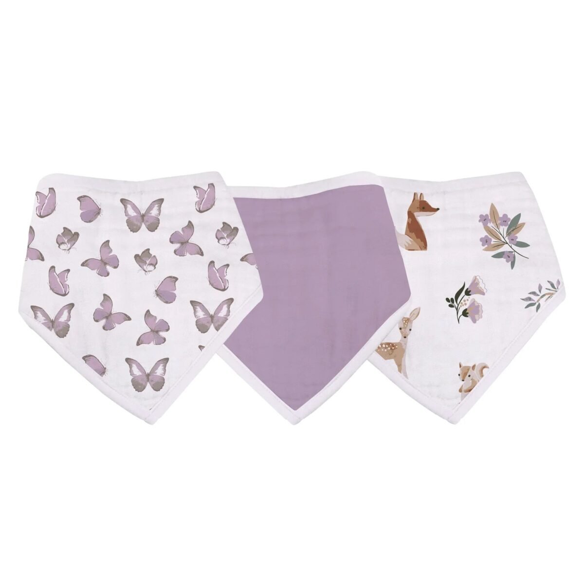 Mountain meadow cotton bandana bibs | cloudybébé baby product