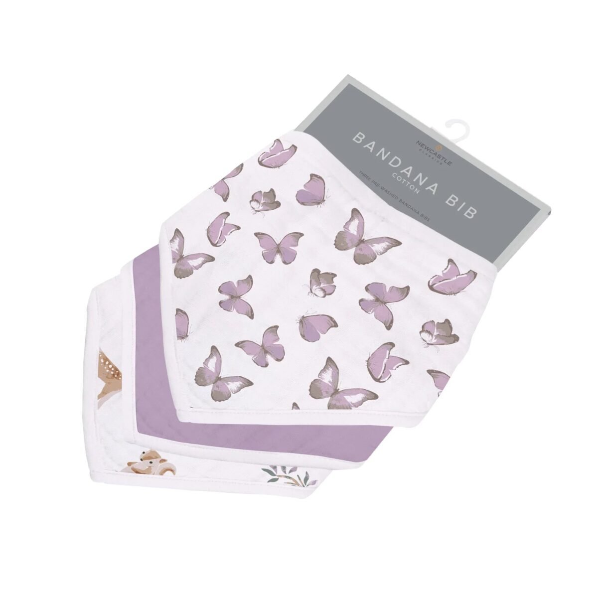 Mountain meadow cotton bandana bibs | cloudybébé baby product
