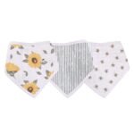 "Luxury Bamboo Bandana Bibs in Sunrise to Sunset colors - perfect blend of style and functionality for newborns. #BambooBandanaBibs"