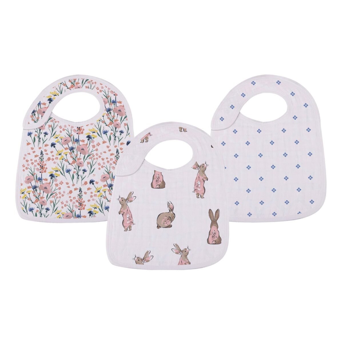 Wildflowers snap bibs set of 3 | cloudybébé baby product
