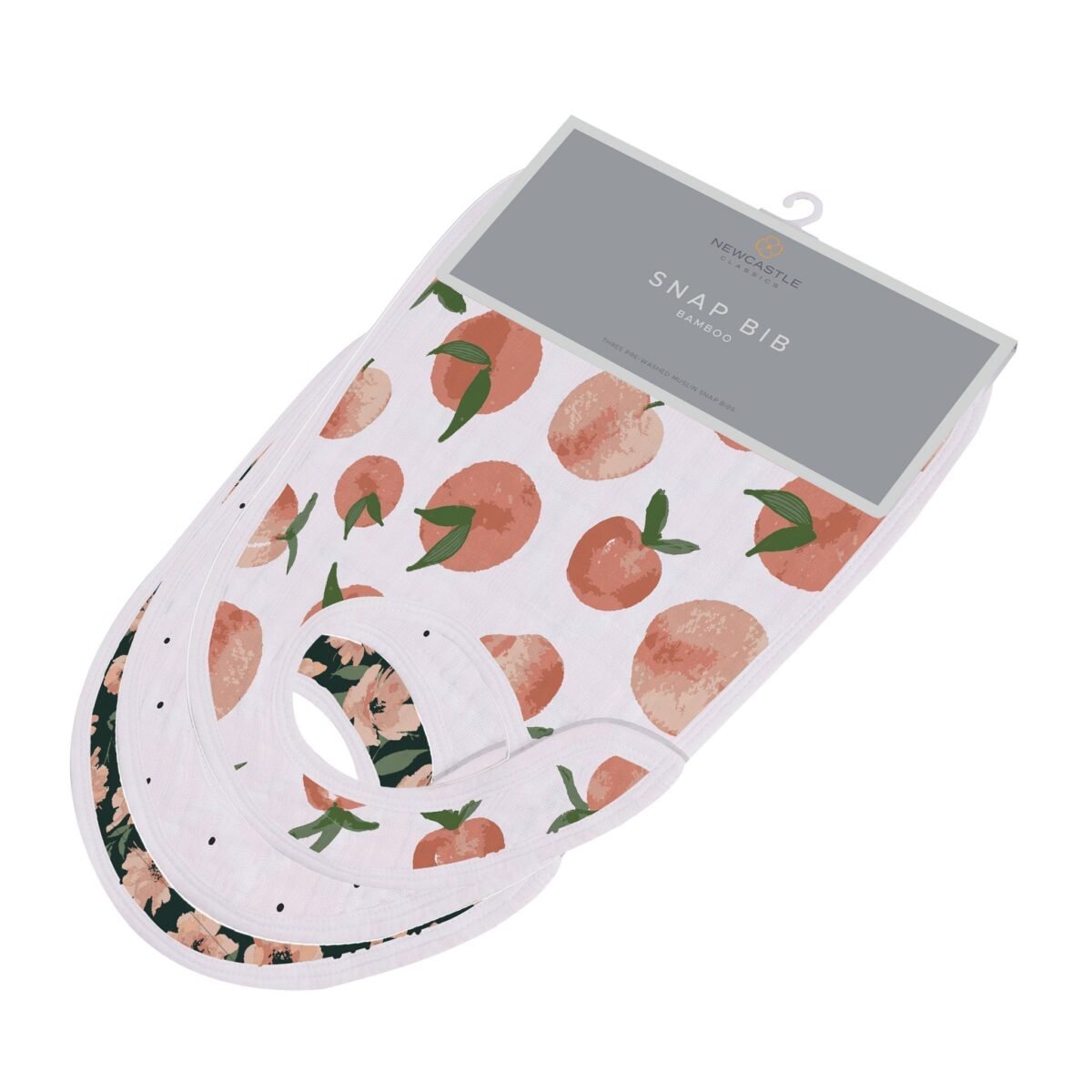 Canyon sunset bamboo snap bibs 3pk | cloudybébé baby product