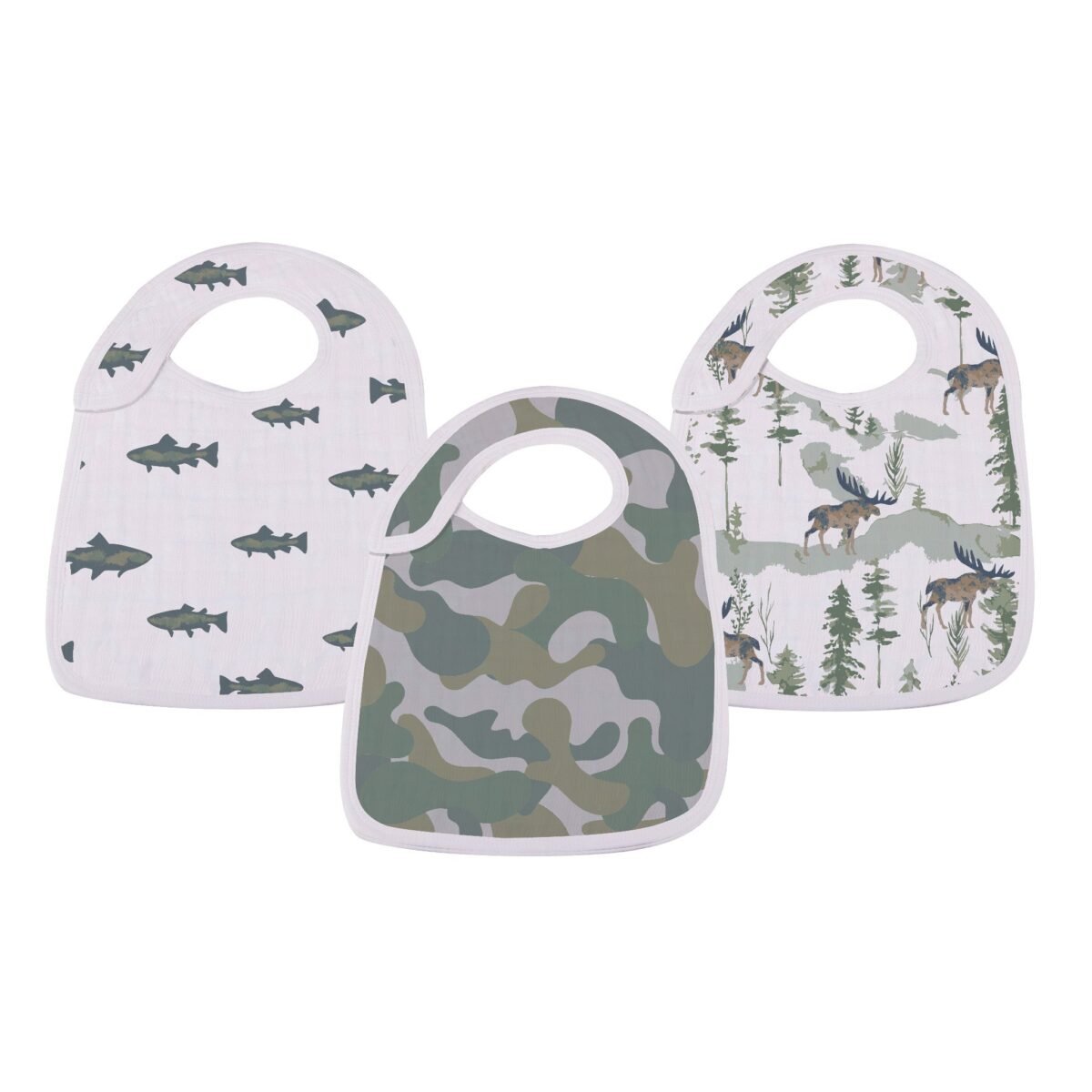 Gone fishing snap bibs | cloudybébé baby product