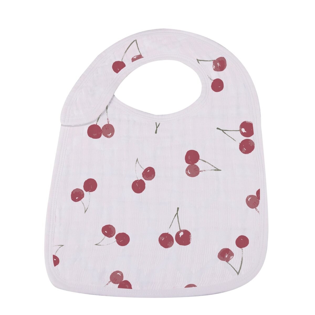 Sweetheart cherry hearts snap bib set | cloudybébé baby product