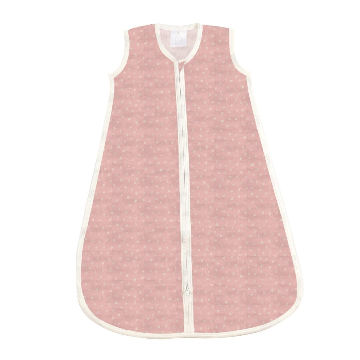 Pink pearl polka dot bamboo sleep sack | cloudybébé baby product