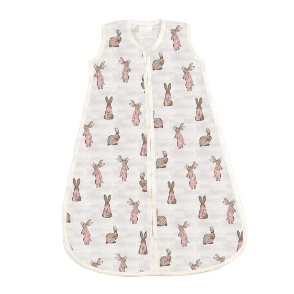 Powder Pink Bunnies Bamboo Sleep Sack