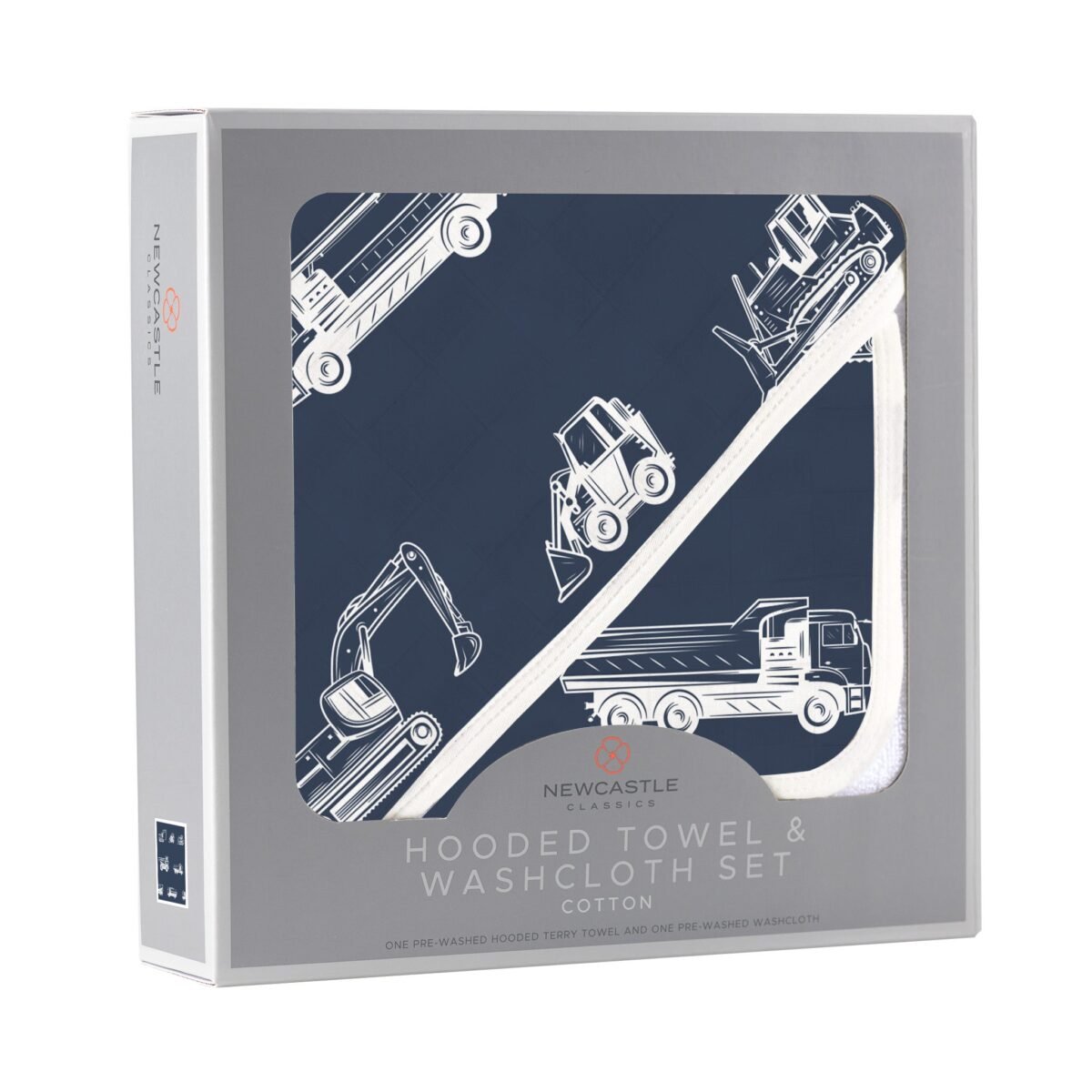 Things that go hooded towel and washcloth set | cloudybébé baby product
