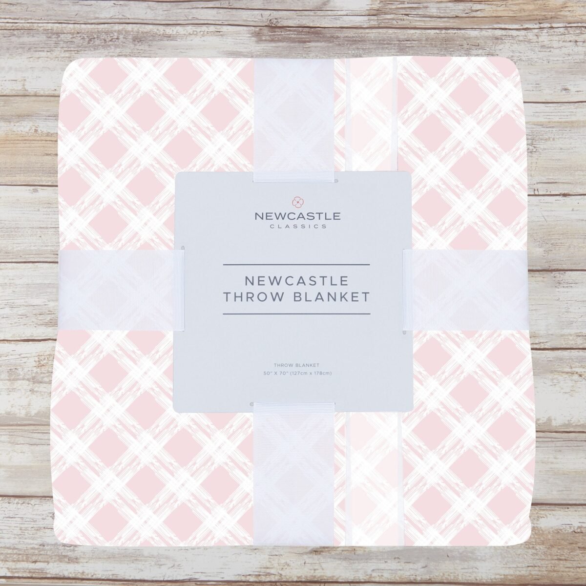 Primrose pink plaid cotton muslin throw blanket | cloudybébé baby product