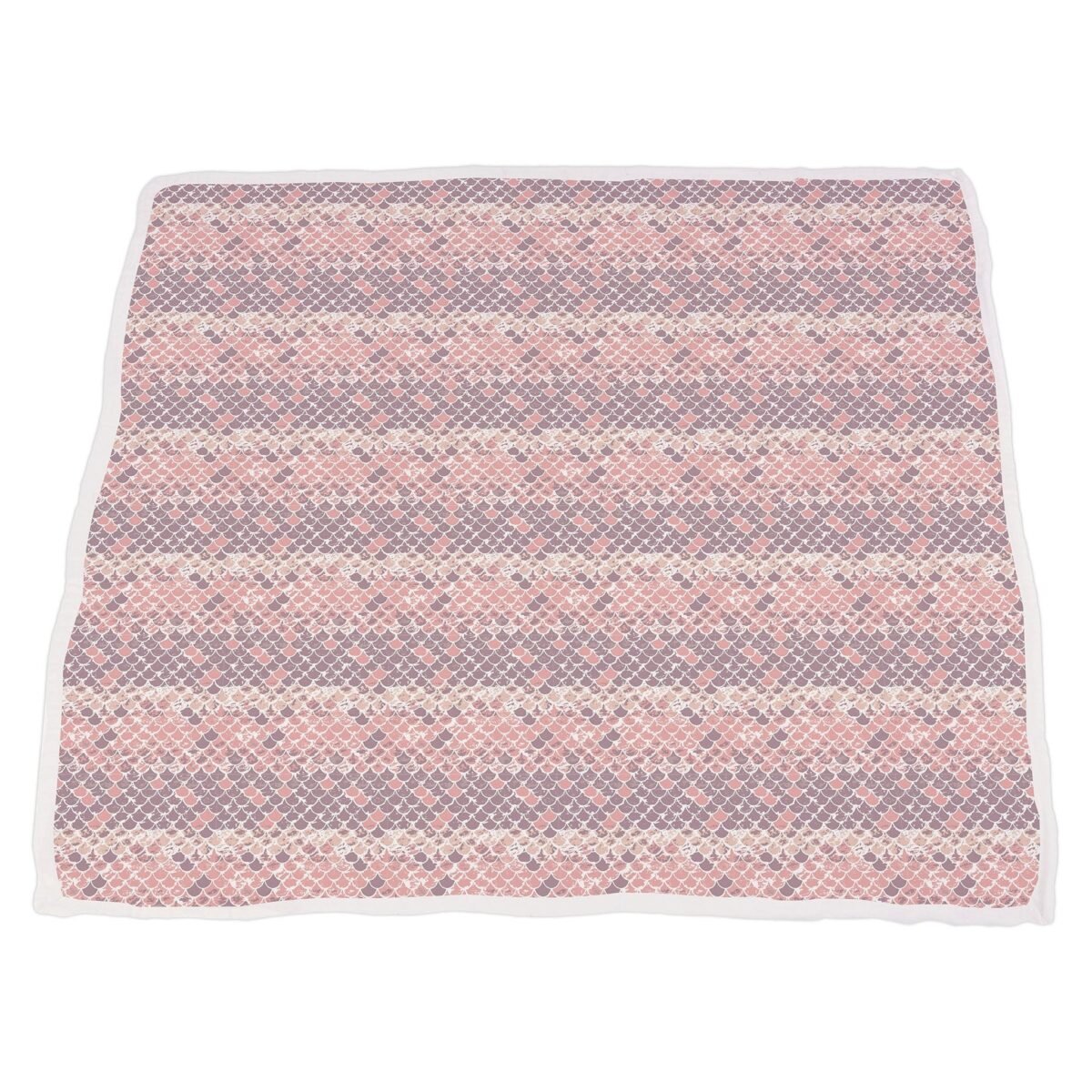 Mermaids and scales bamboo muslin newcastle blanket | cloudybébé baby product