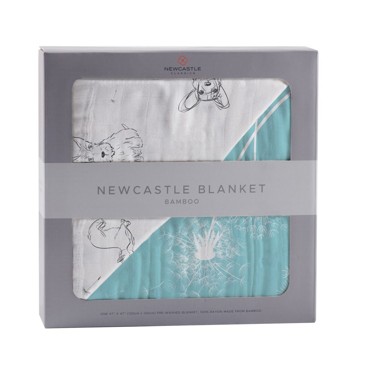 "adorable corgi-themed bamboo muslin blanket for your newborn's comfort. Snuggle in style with this luxurious and cute corgi blanket! "