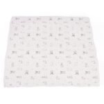 "Adorable Corgi-themed bamboo muslin blanket for newborns, cozy up in style with this luxurious essential!"