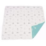 "Adorable Corgi-themed bamboo muslin blanket with whimsical dandelion motif, perfect for stylish snuggles. Ideal for Cute Corgi Blanket enthusiasts!"
