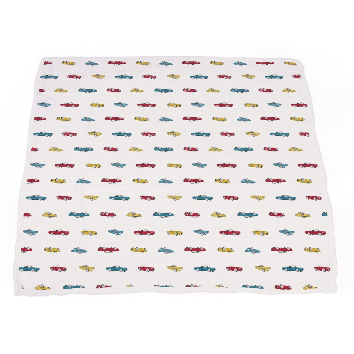 Vintage muscle cars and motorcycles bamboo muslin newcastle blanket | cloudybébé baby product
