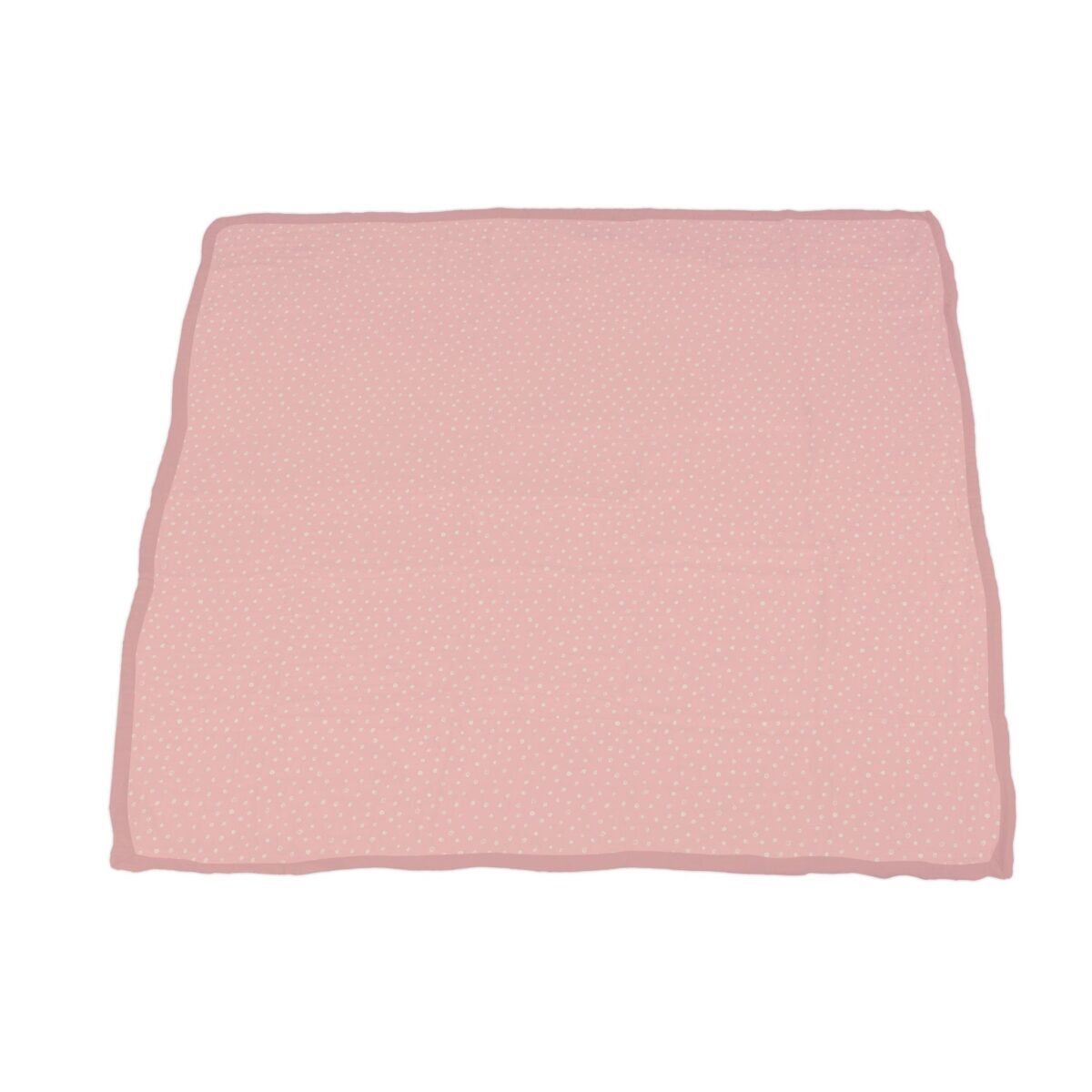 "soft and stylish bamboo baby blanket adorned with luxurious peonies & pearl polka dots, perfect for newborns. Keep your baby cozy in style! "