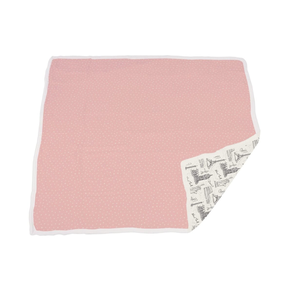 Pearl polka dot and london, paris, new york newcastle blanket | cloudybébé baby product