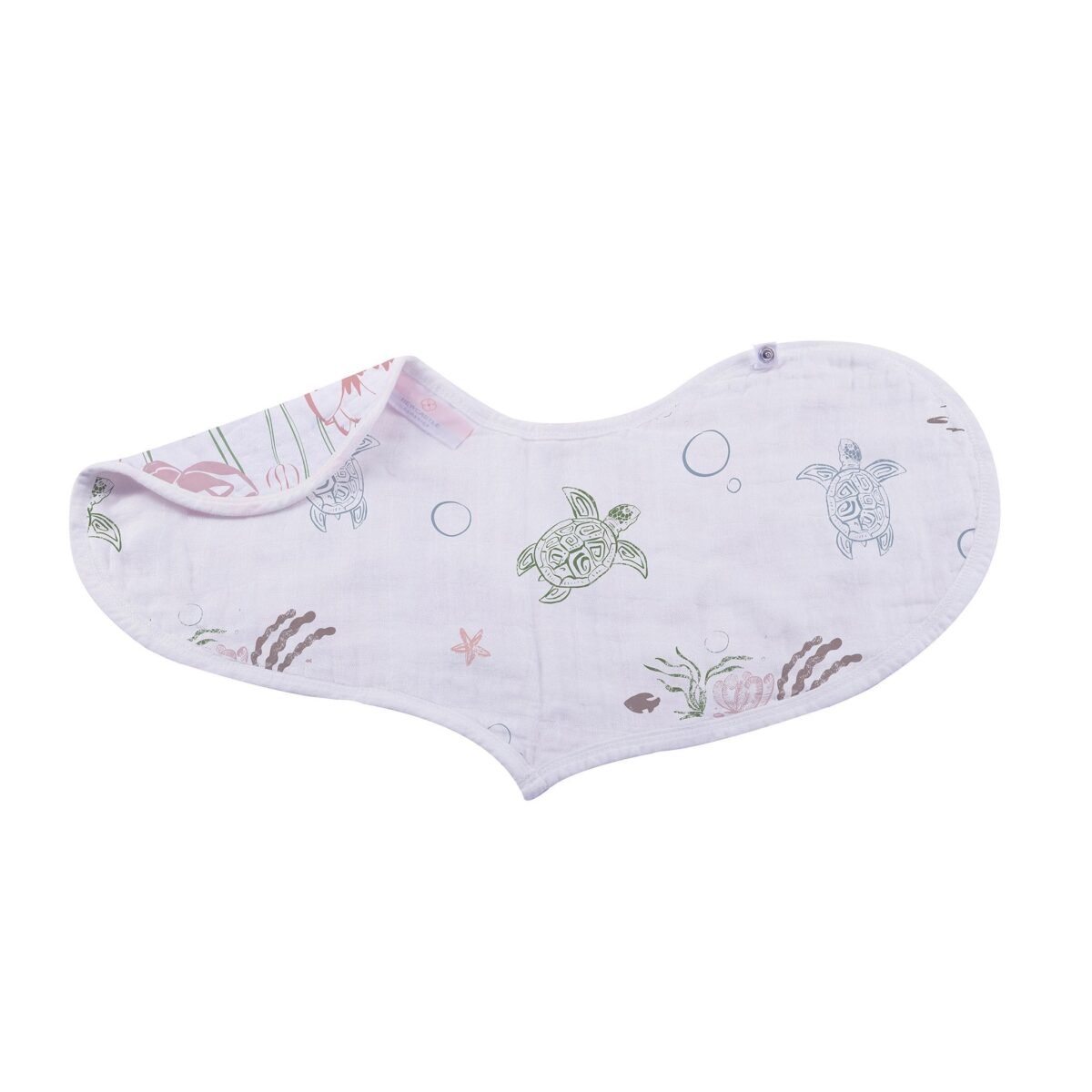 Under the sea bamboo heart bib 2pk | cloudybébé baby product