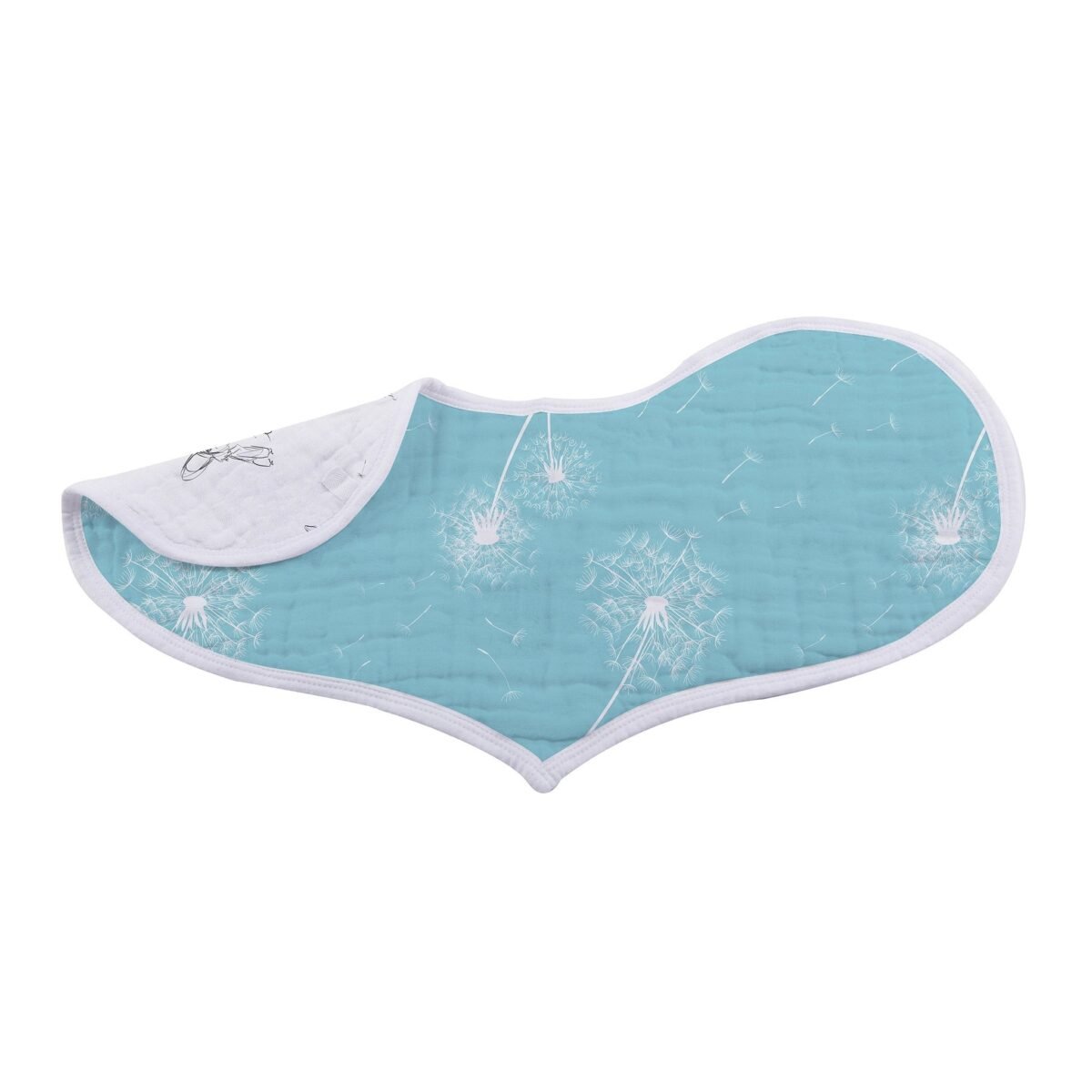 Dandelions bamboo heart bib 2pk | cloudybébé baby product