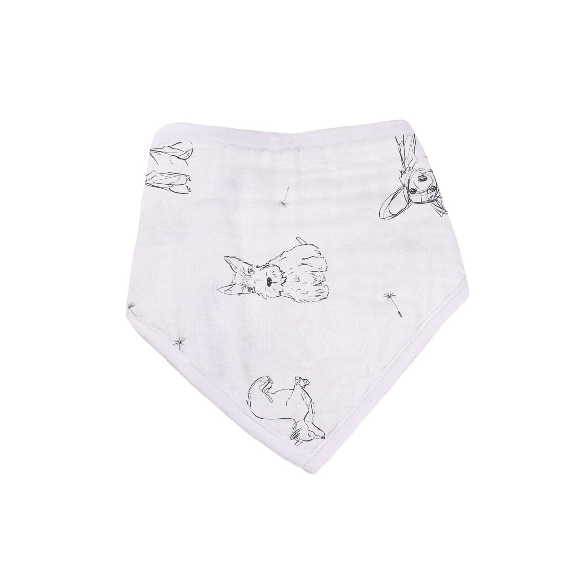 Dandelions bamboo bandana bib 4pk | cloudybébé baby product